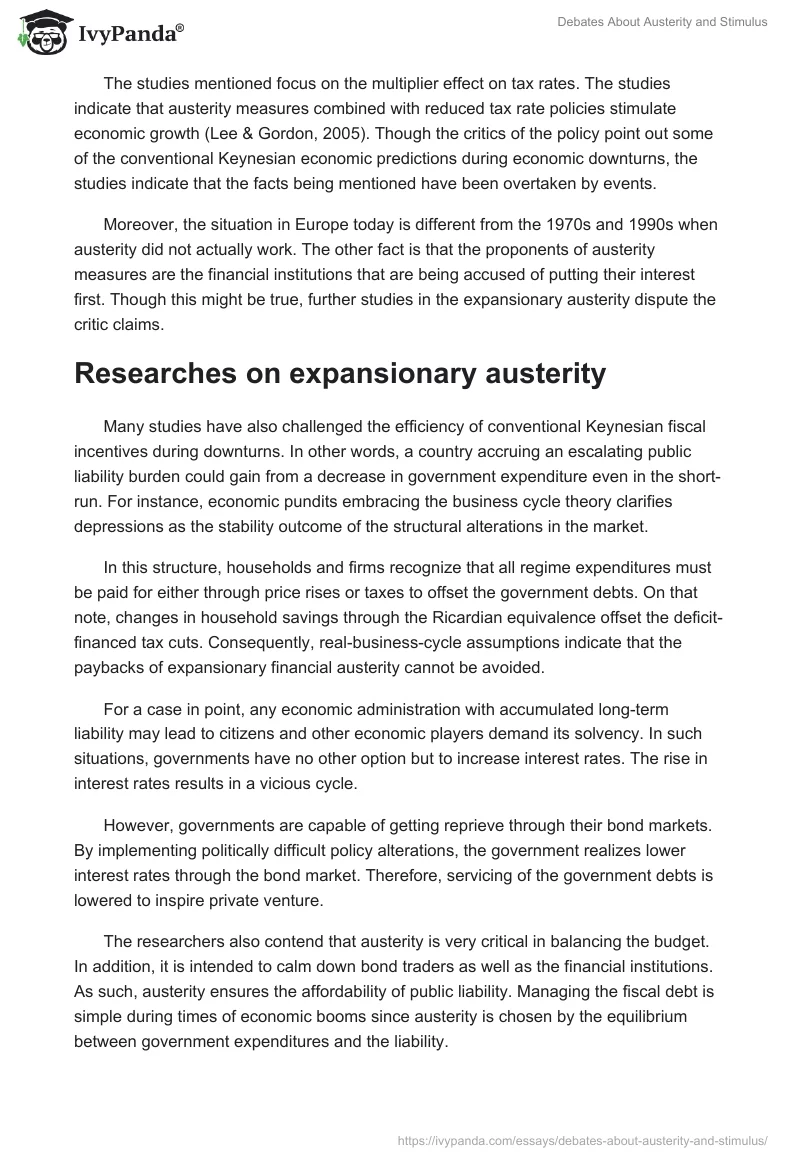 Debates About Austerity and Stimulus. Page 3