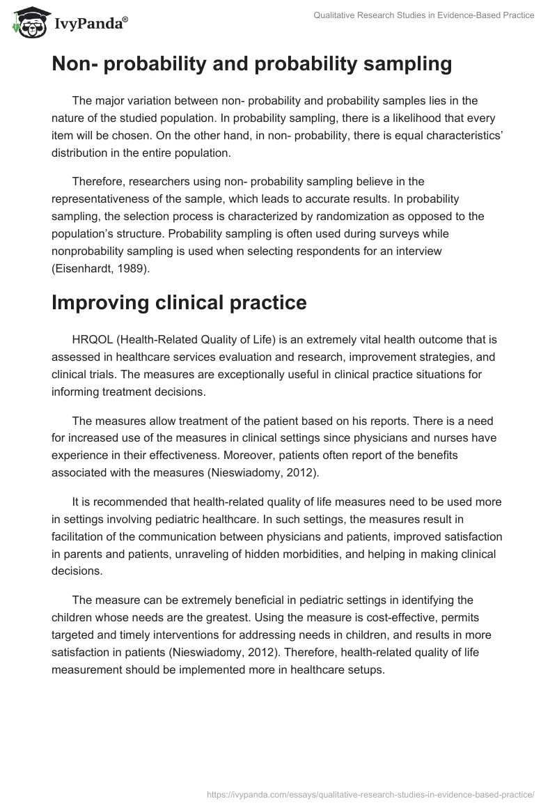 Qualitative Research Studies in Evidence-Based Practice. Page 2