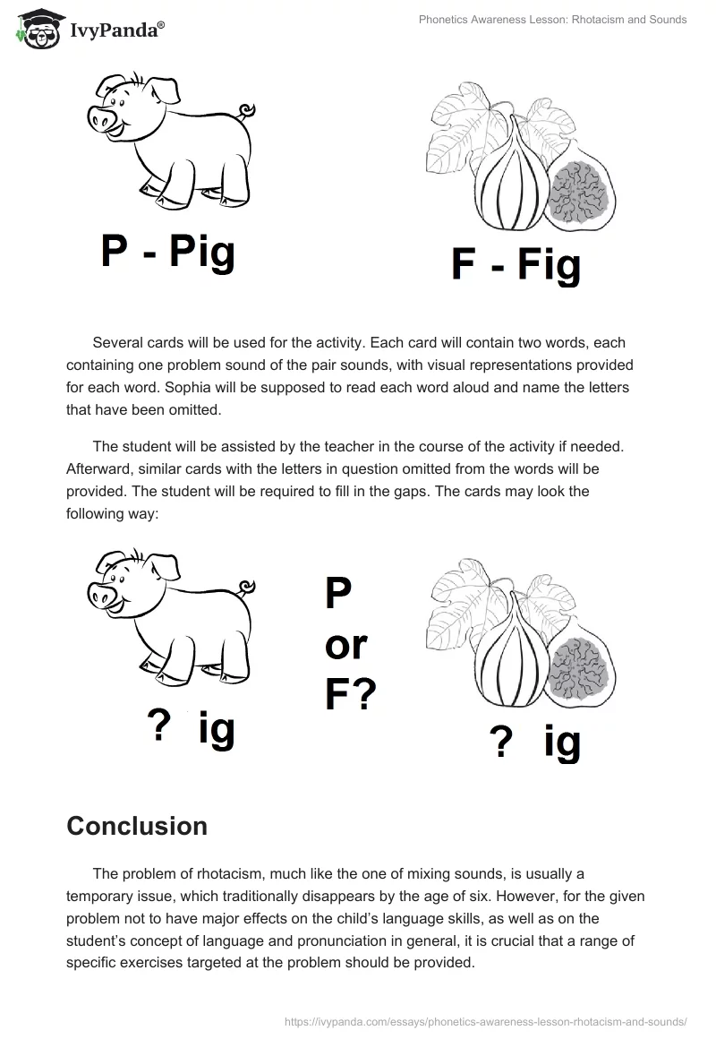 Phonetics Awareness Lesson: Rhotacism and Sounds. Page 4