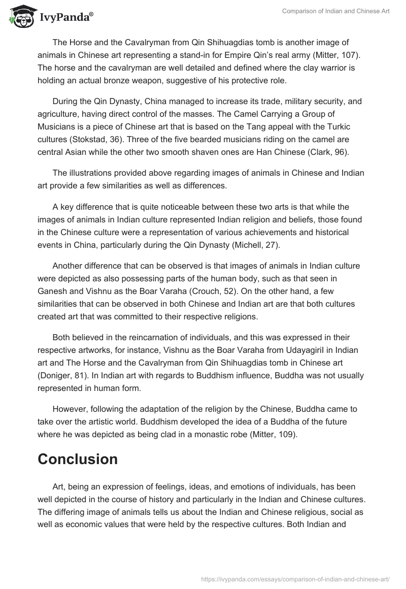 Comparison of Indian and Chinese Art. Page 4