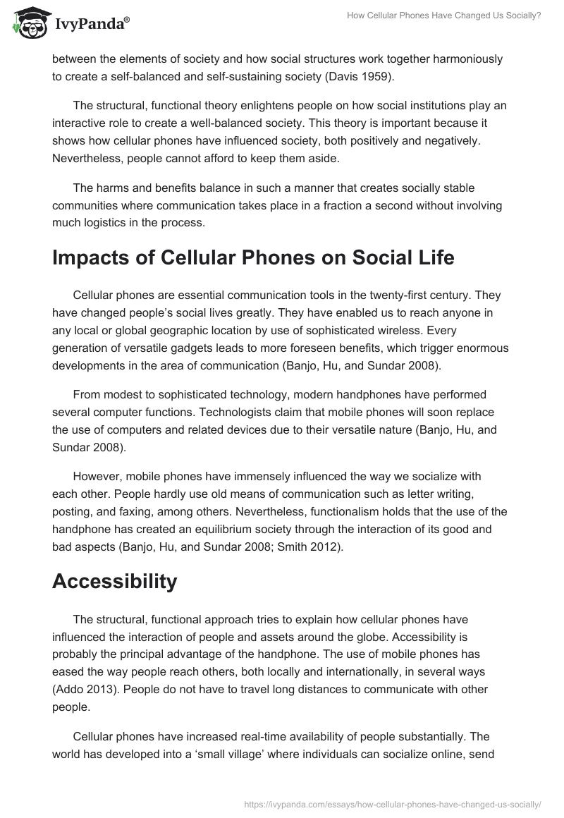 How Cellular Phones Have Changed Us Socially?. Page 2