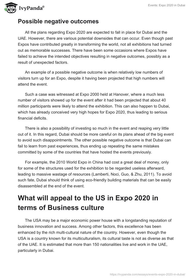 Events: Expo 2020 in Dubai. Page 5