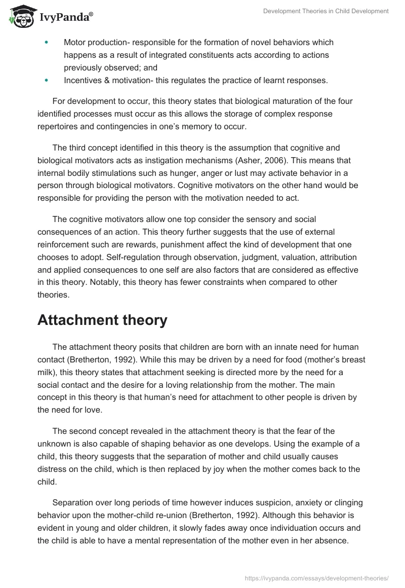 Development Theories in Child Development. Page 3