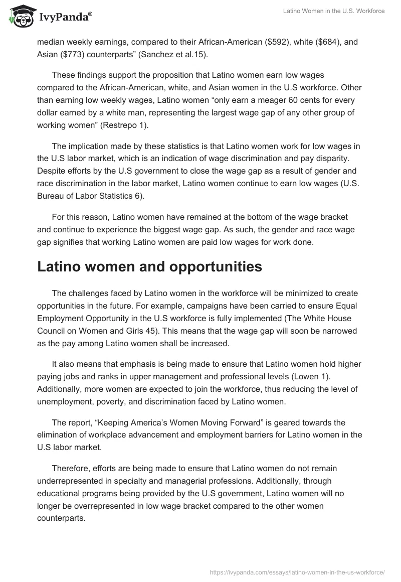 Latino Women in the U.S. Workforce. Page 3
