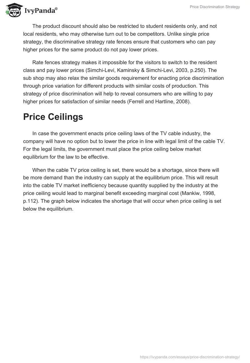 Price Discrimination Strategy. Page 2