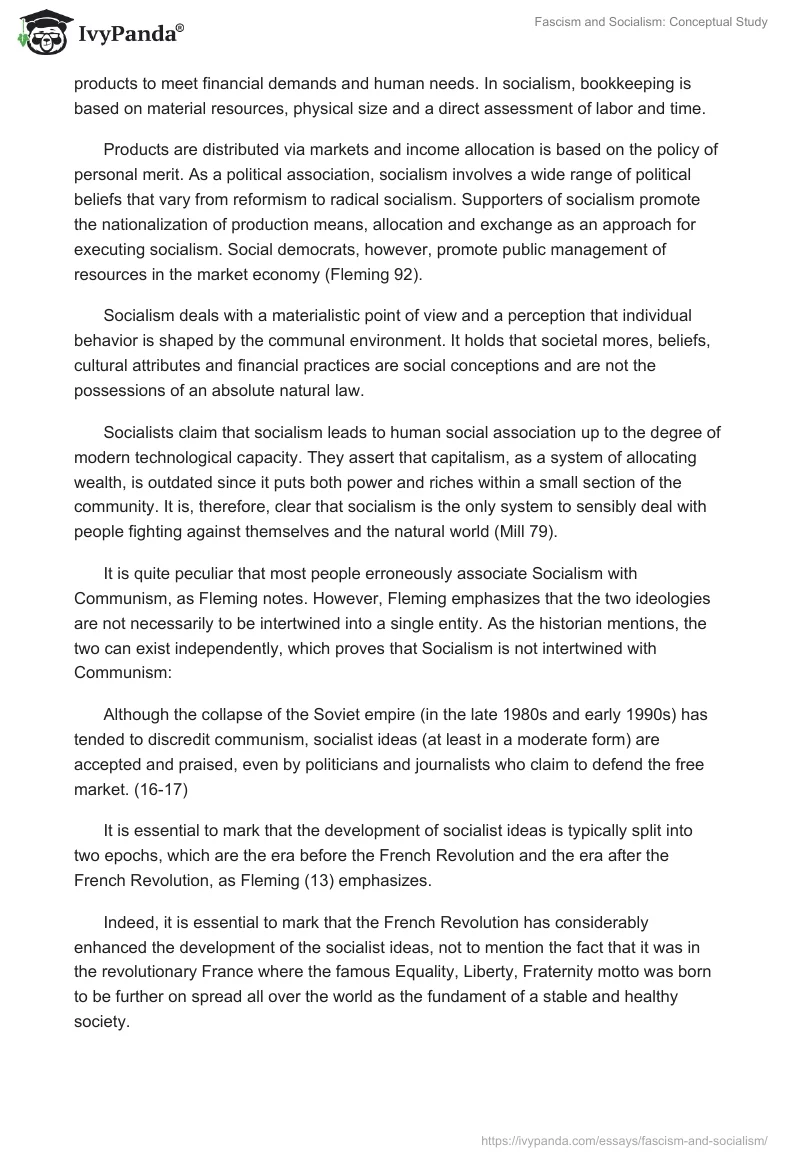 Fascism and Socialism: Conceptual Study. Page 3