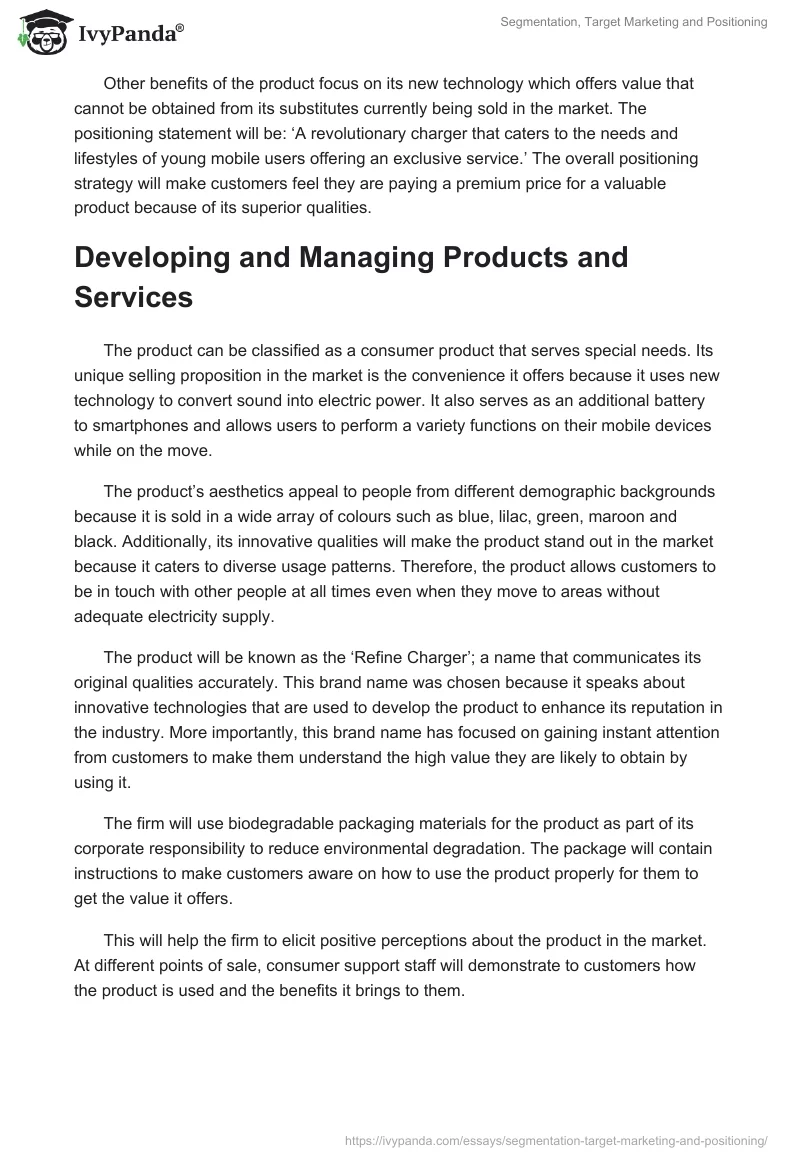 Segmentation, Target Marketing and Positioning. Page 2