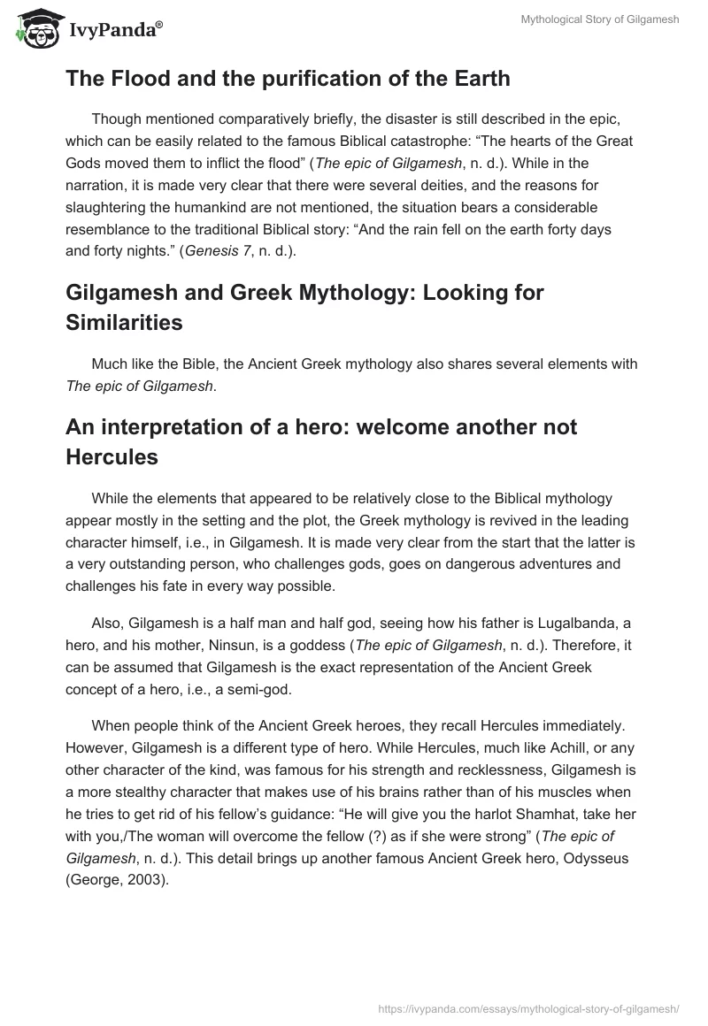 Mythological Story of Gilgamesh. Page 2