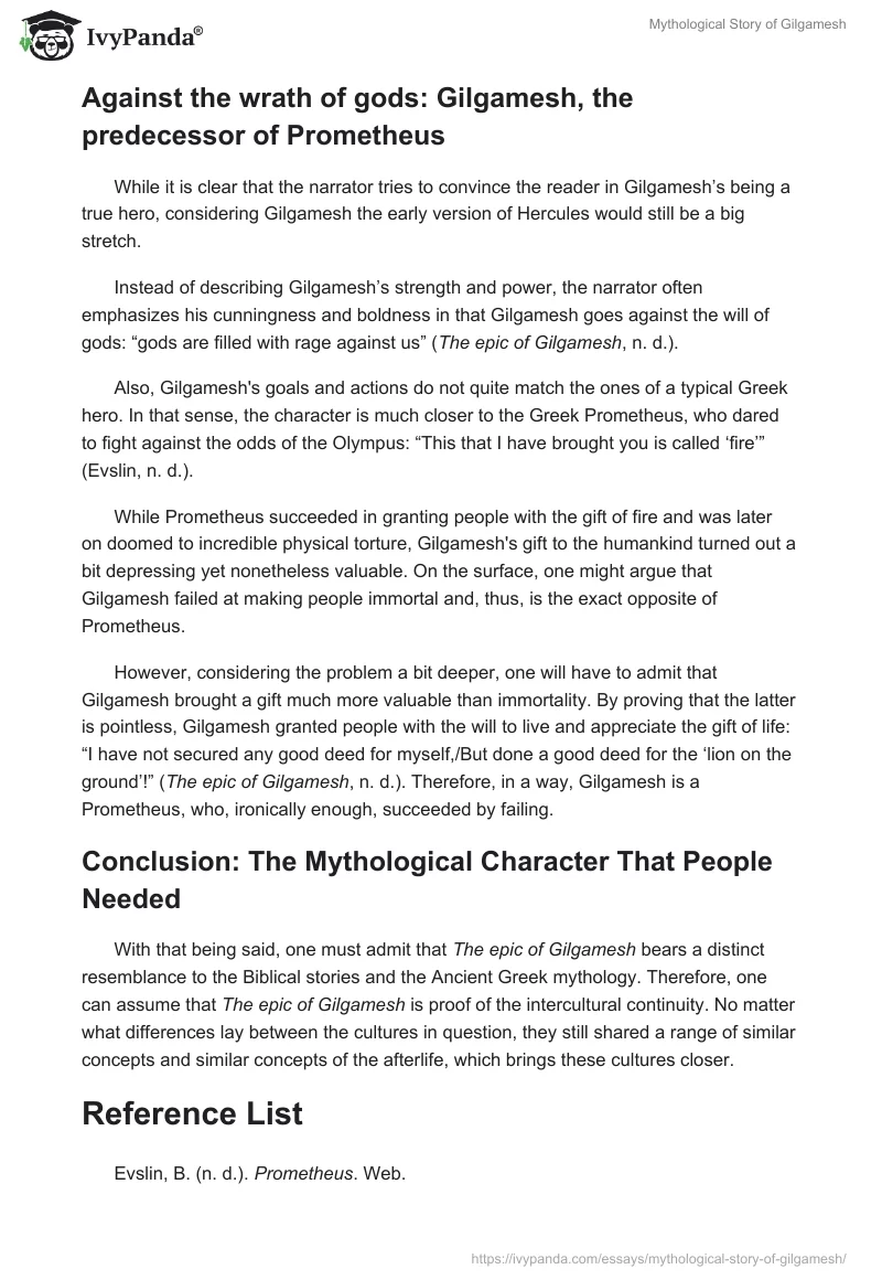 Mythological Story of Gilgamesh. Page 3