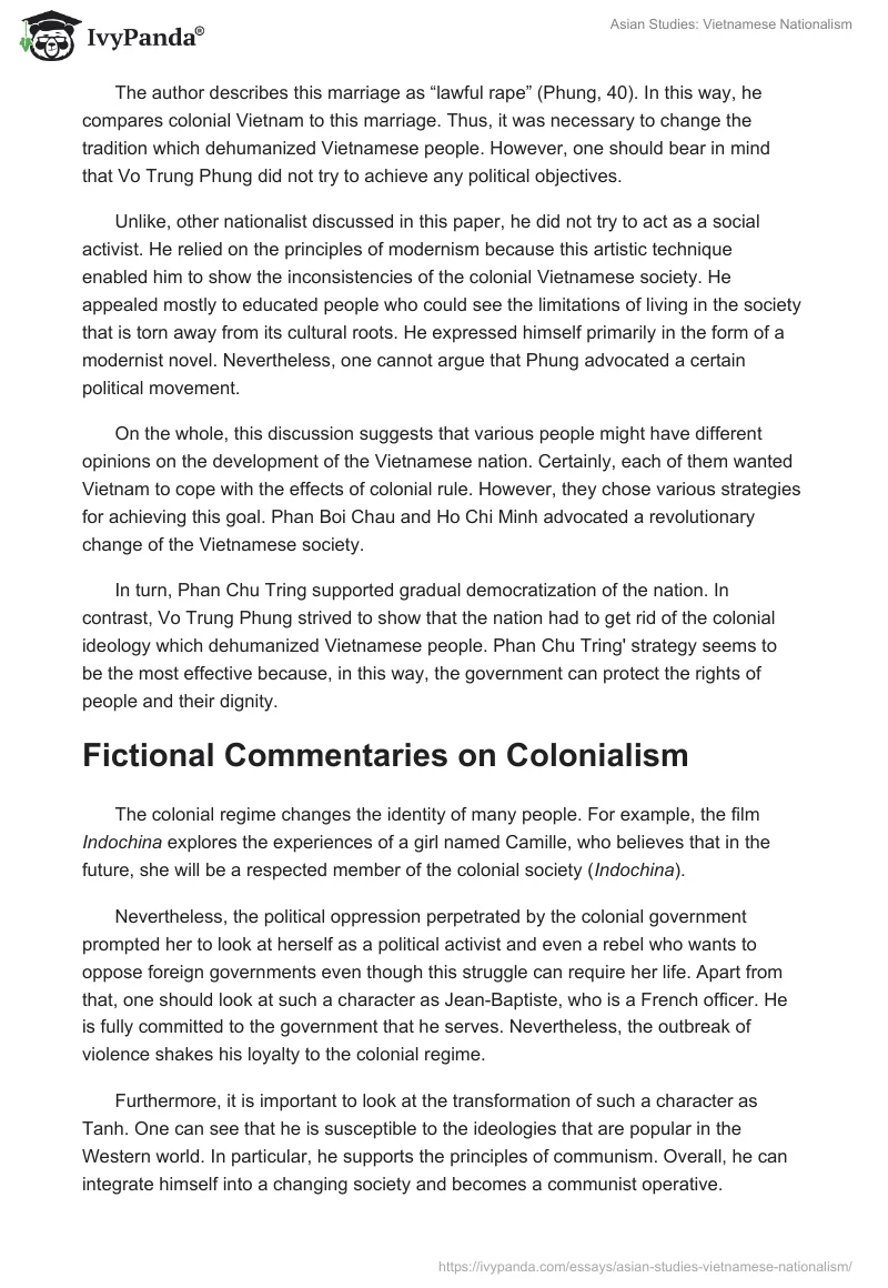 Asian Studies: Vietnamese Nationalism. Page 3