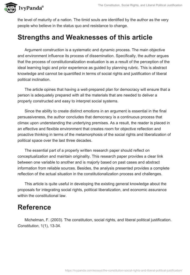 The Constitution, Social Rights, and Liberal Political Justification. Page 2