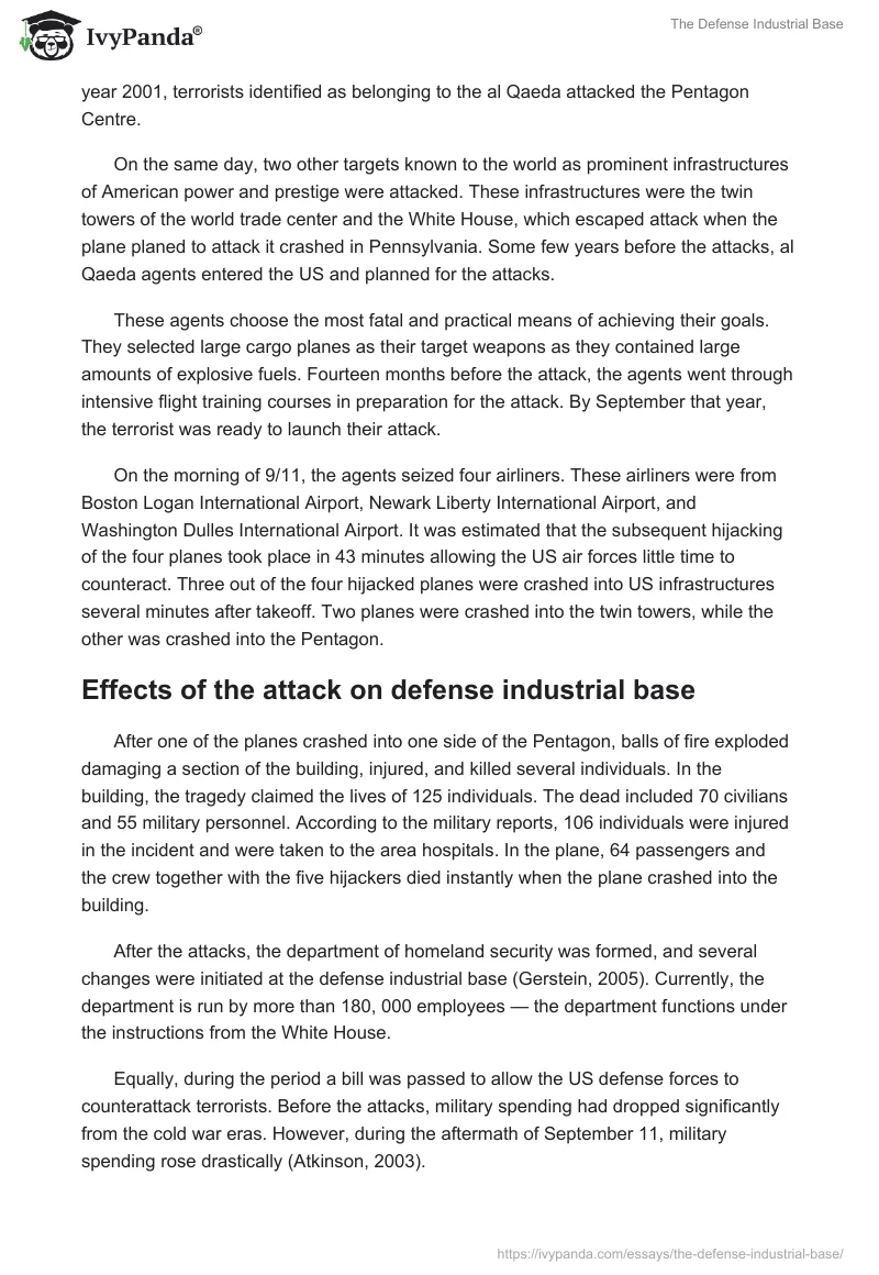 The Defense Industrial Base. Page 5