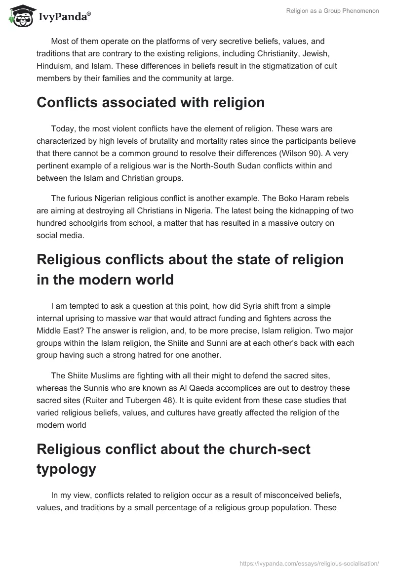 Religion as a Group Phenomenon. Page 3