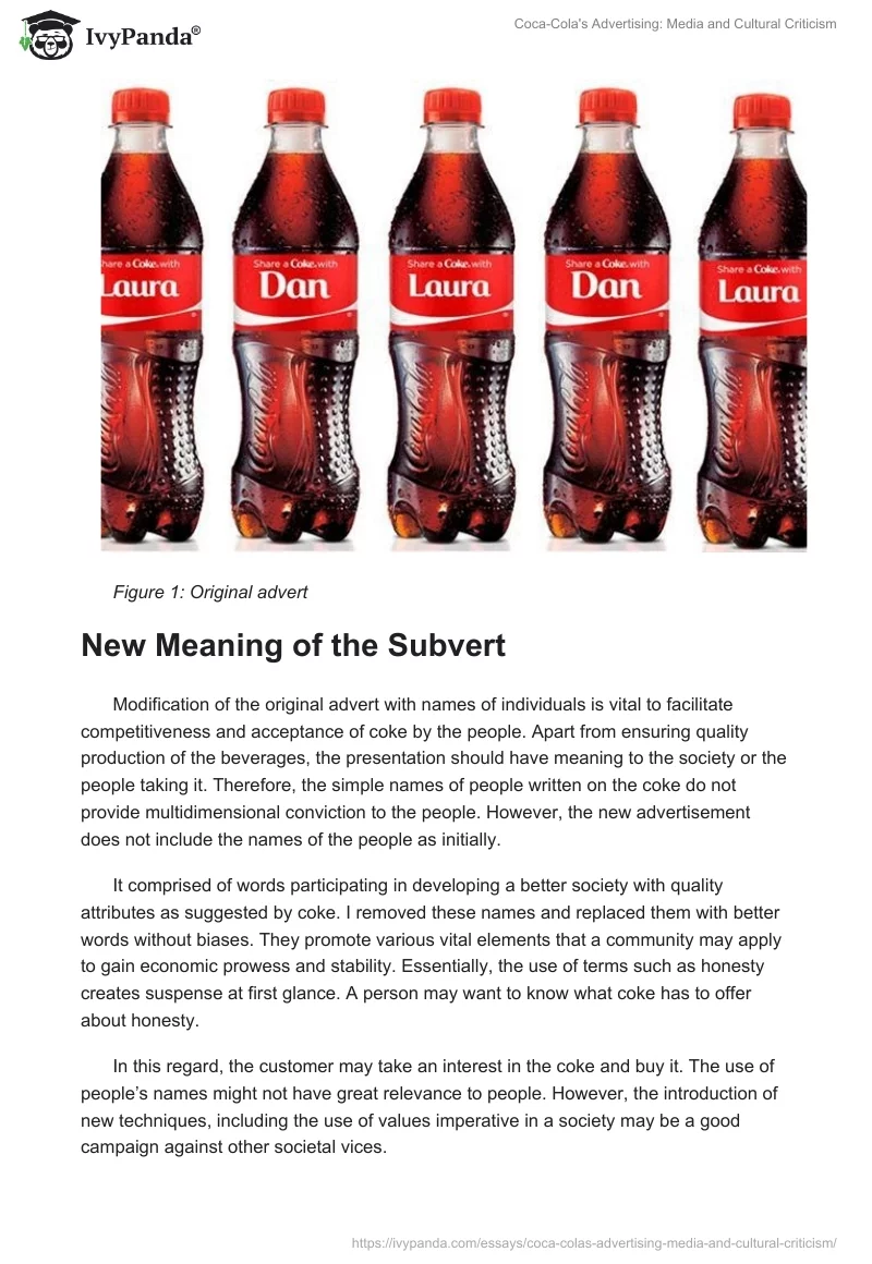 Coca-Cola's Advertising: Media and Cultural Criticism. Page 3