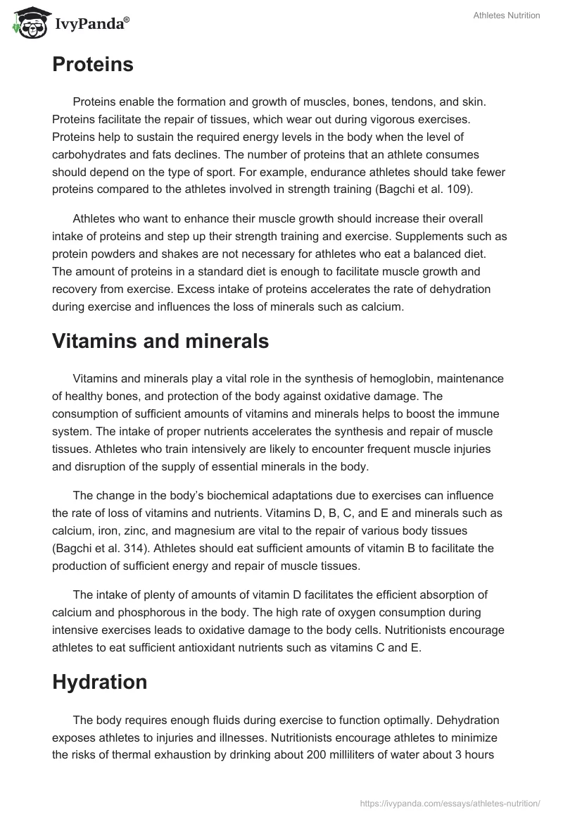 Athletes Nutrition. Page 2
