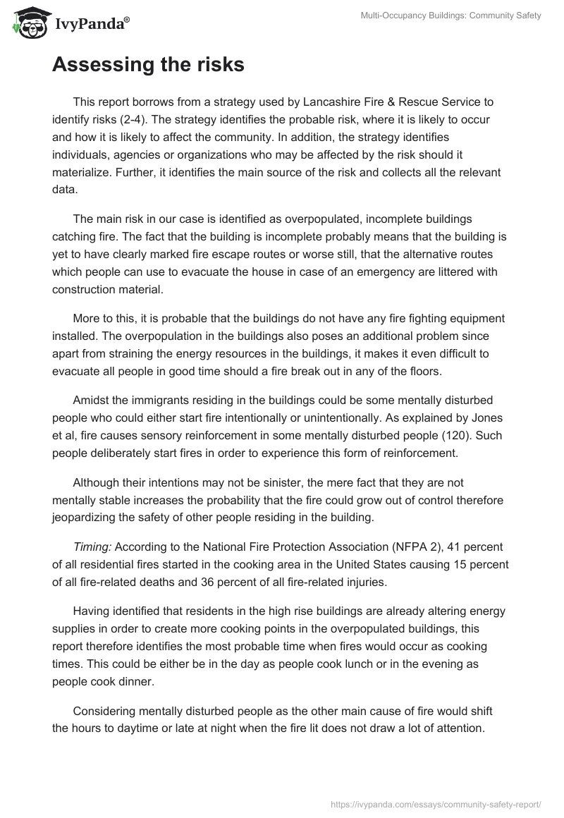 Multi-Occupancy Buildings: Community Safety. Page 2