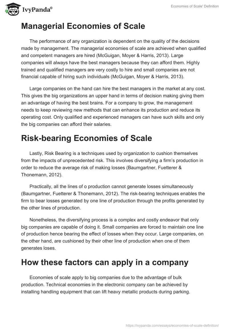 Economies of Scale' Definition. Page 3