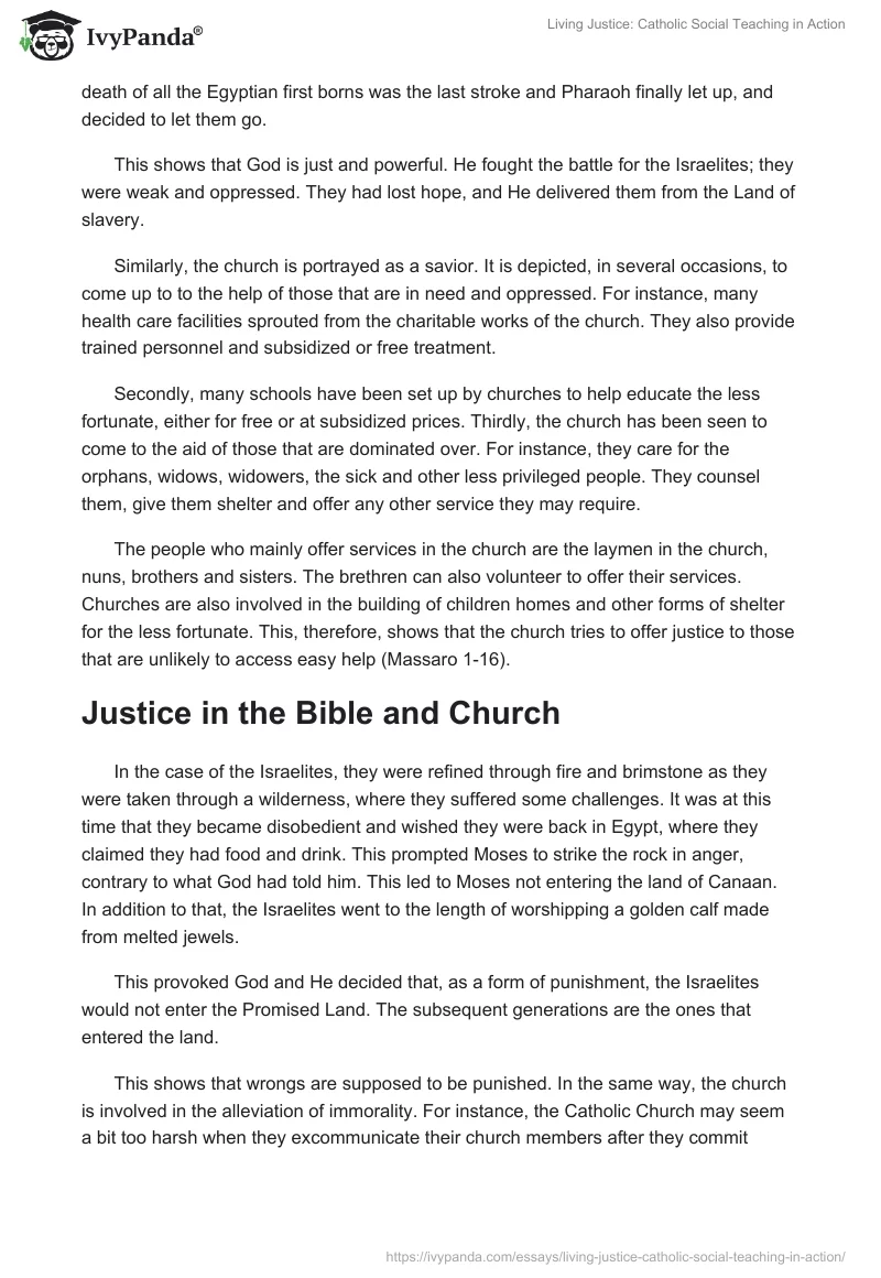Living Justice: Catholic Social Teaching in Action. Page 2