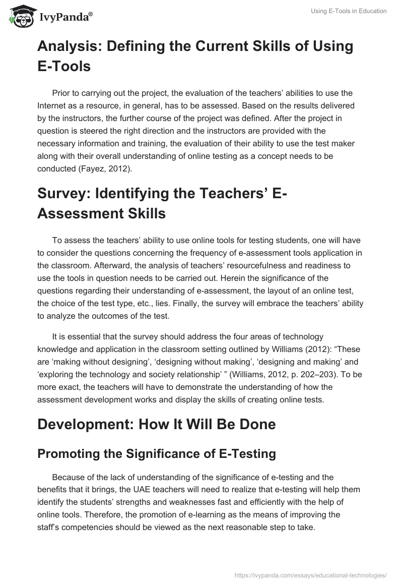 Using E-Tools in Education. Page 3