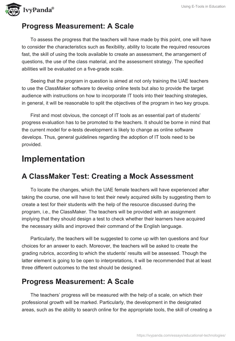 Using E-Tools in Education. Page 5