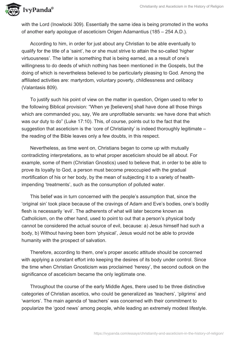Christianity and Asceticism in the History of Religion. Page 3