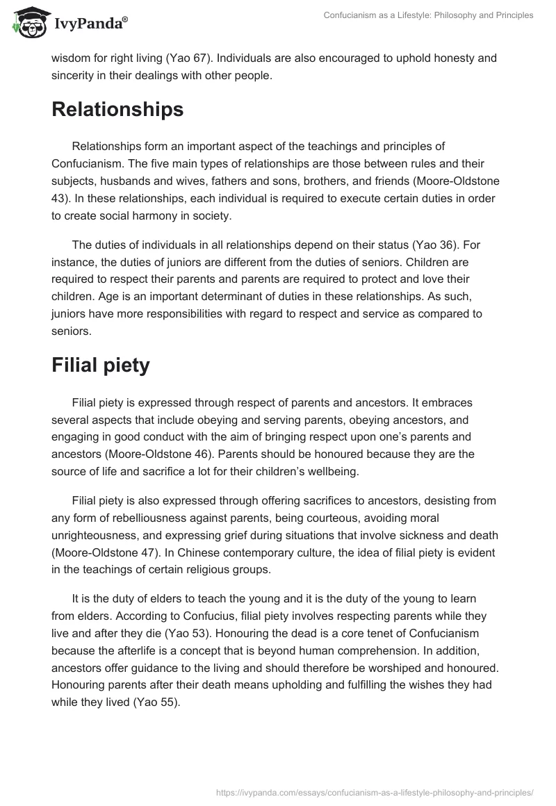 Confucianism as a Lifestyle: Philosophy and Principles. Page 3