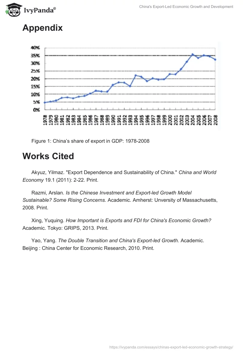 China's Export-Led Economic Growth and Development. Page 3