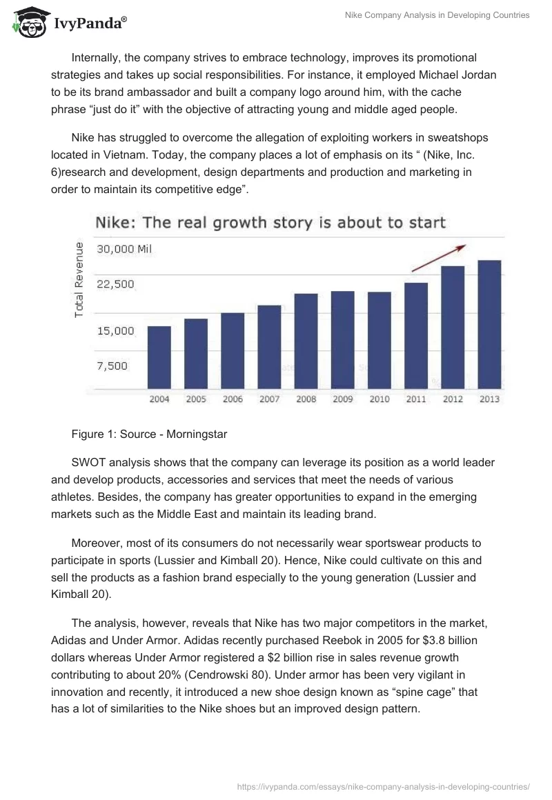 Nike Company Analysis in Developing Countries. Page 2
