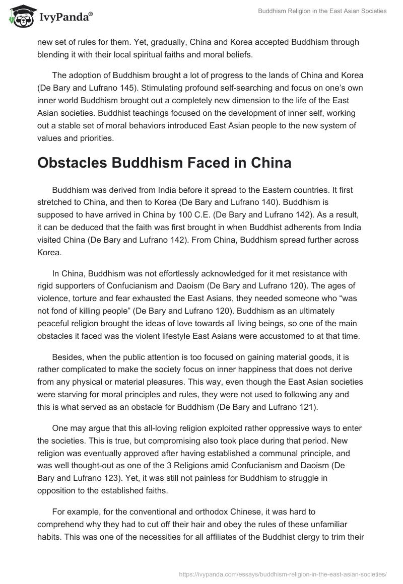 Buddhism Religion in the East Asian Societies. Page 2