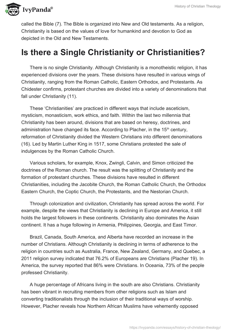 History of Christian Theology. Page 2