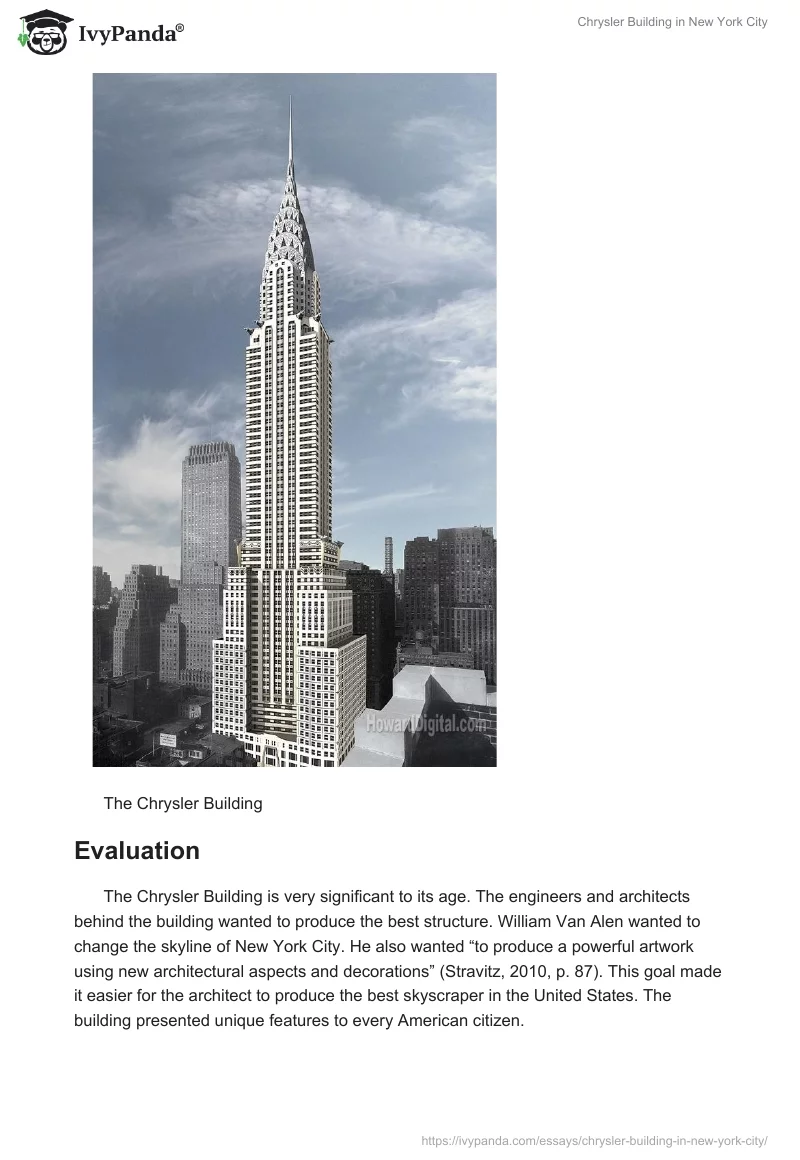 Chrysler Building in New York City. Page 3