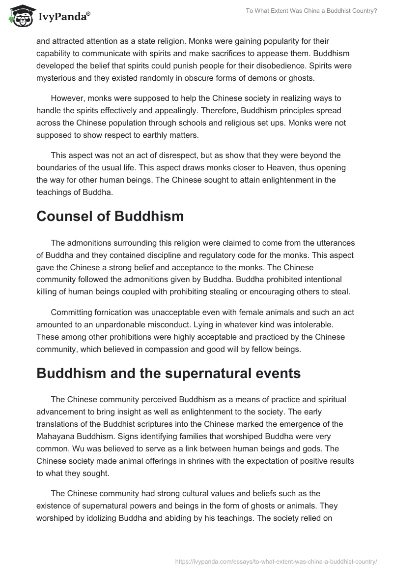 To What Extent Was China a Buddhist Country?. Page 3