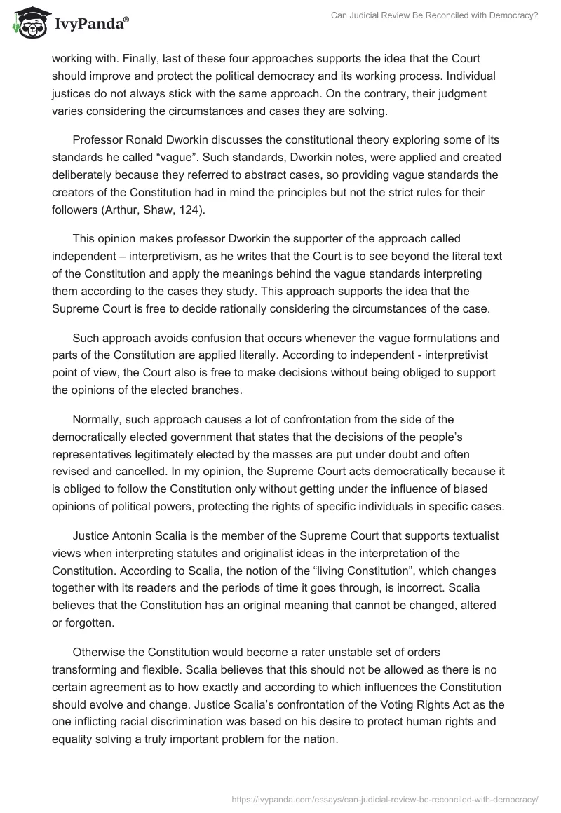 Can Judicial Review Be Reconciled With Democracy?. Page 2