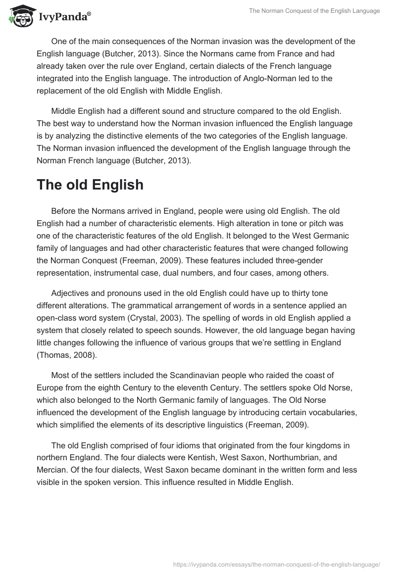 The Norman Conquest of the English Language. Page 3