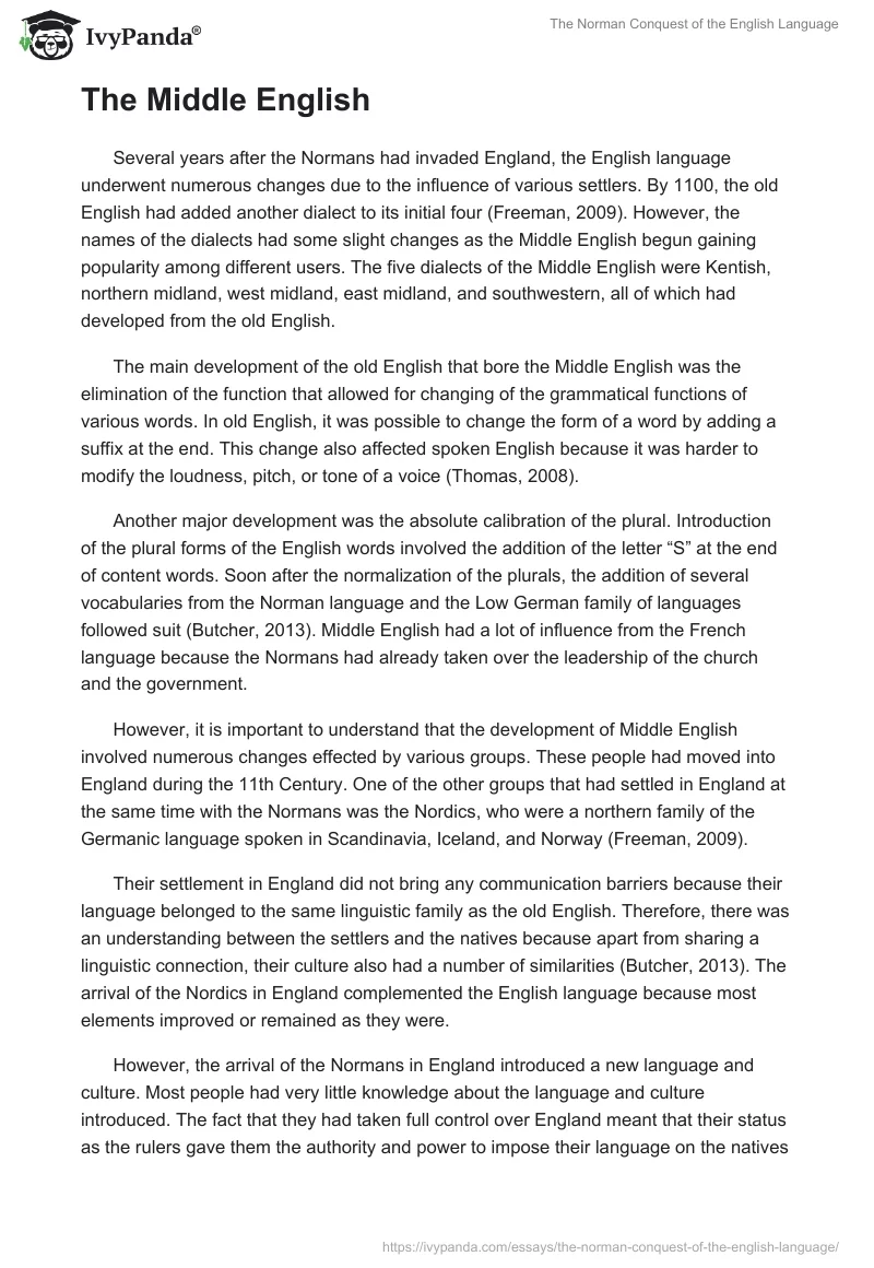 The Norman Conquest of the English Language. Page 4
