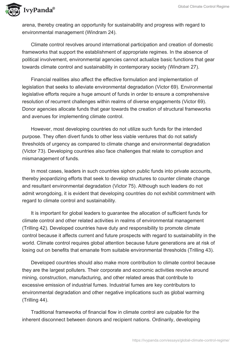 Global Climate Control Regime. Page 3