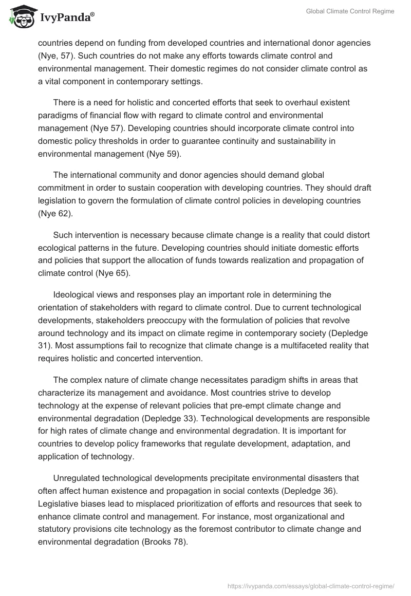 Global Climate Control Regime. Page 4