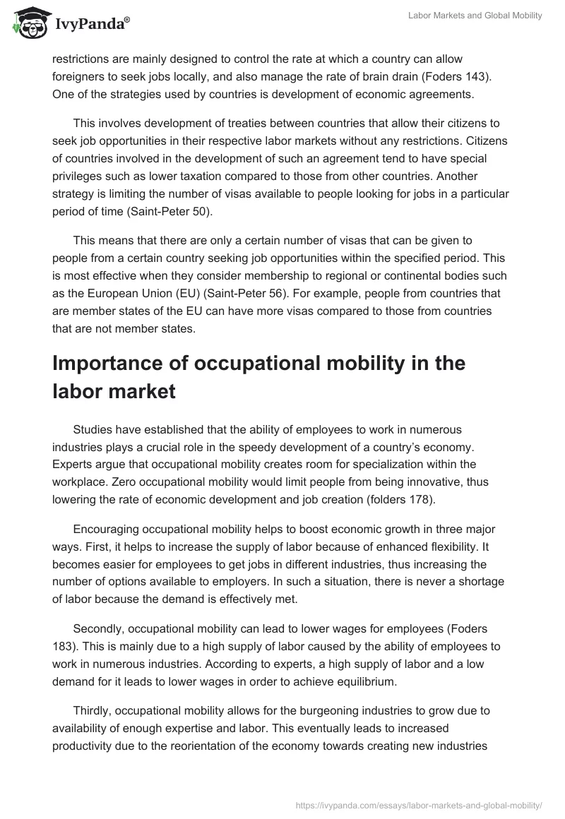 Labor Markets and Global Mobility. Page 5