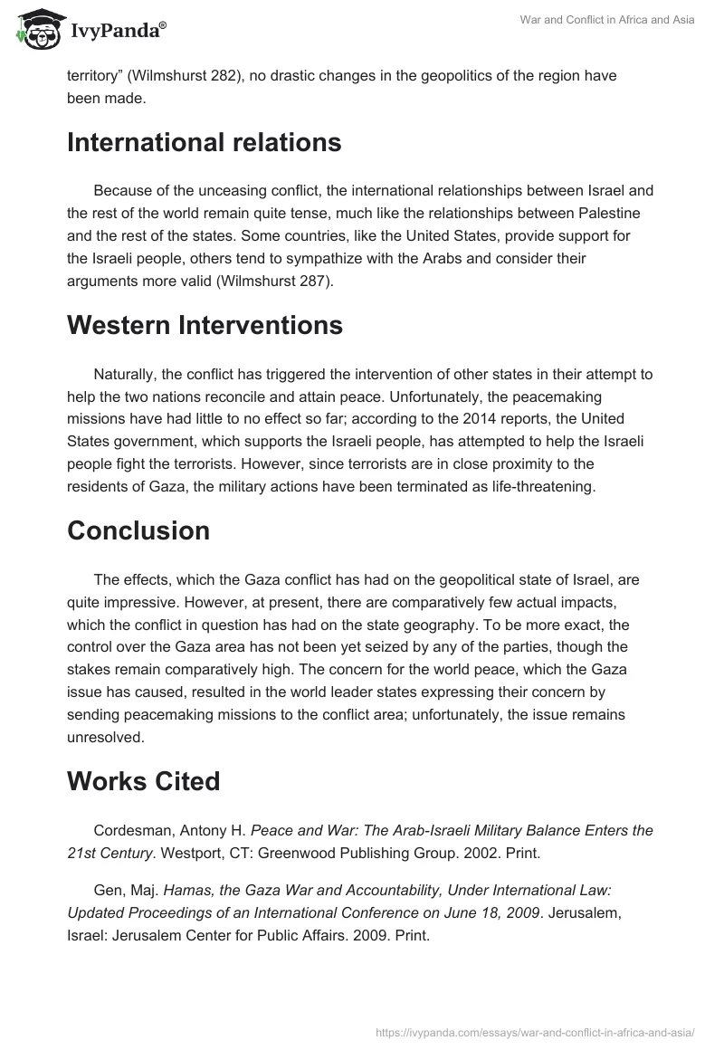 War and Conflict in Africa and Asia. Page 2