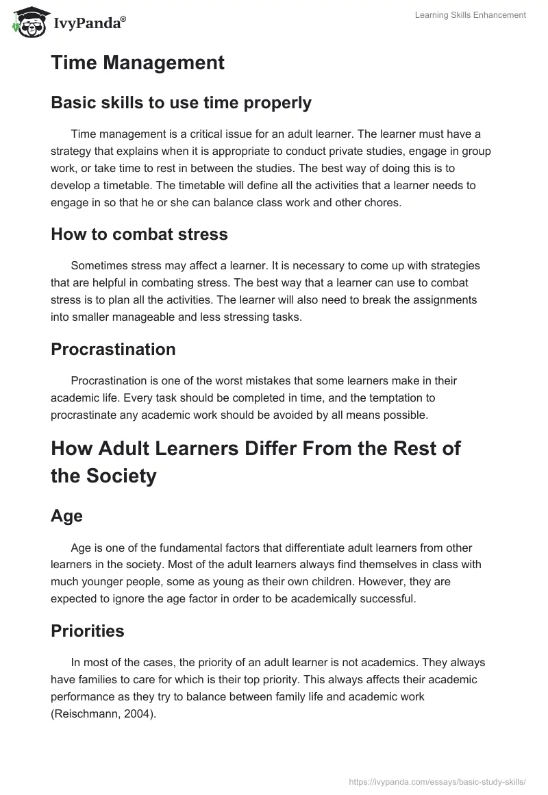 Learning Skills Enhancement. Page 2