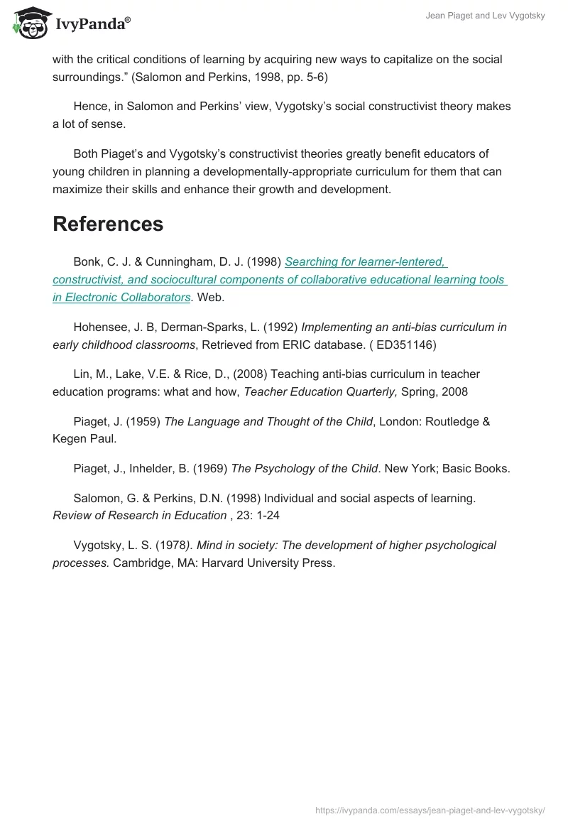 Jean Piaget and Lev Vygotsky. Page 4