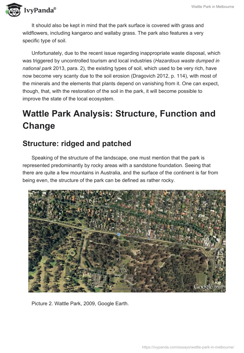 Wattle Park in Melbourne. Page 3