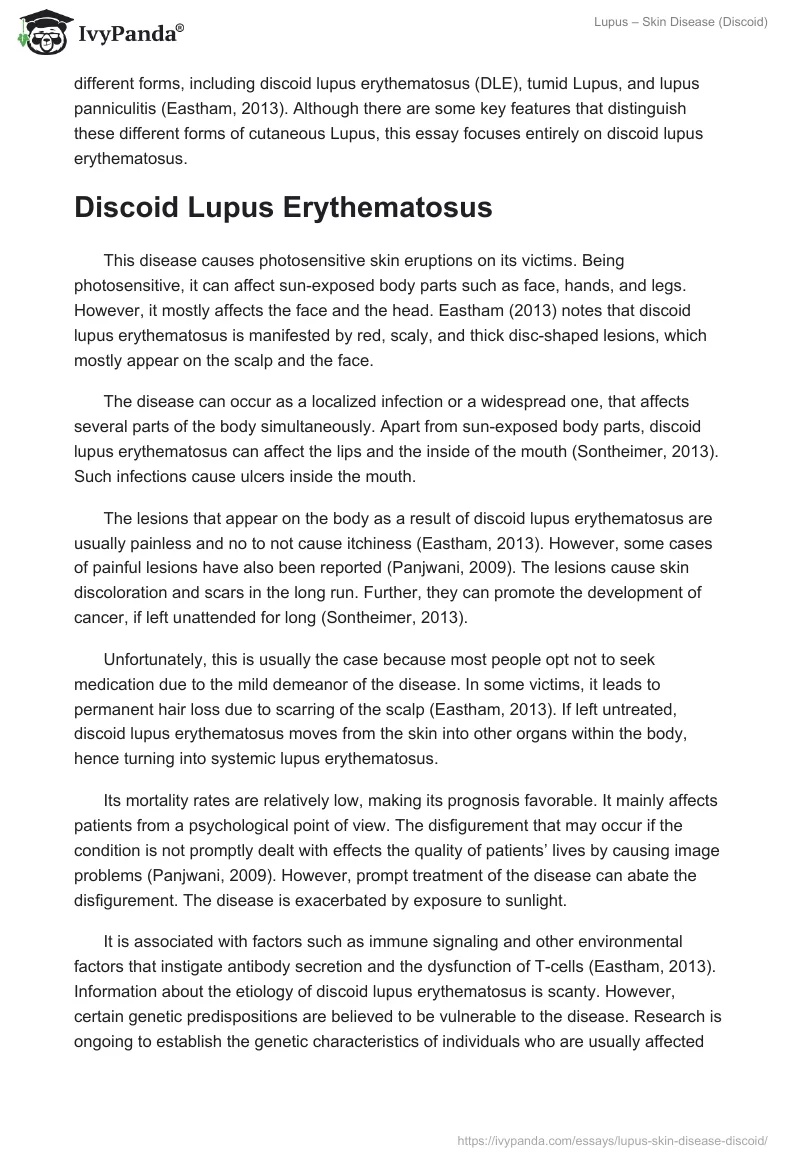 Lupus – Skin Disease (Discoid). Page 2