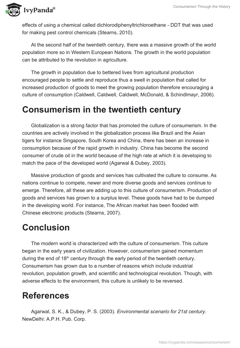 Consumerism Through the History. Page 4