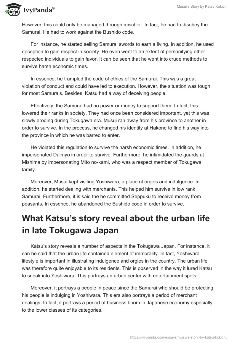 "Musui’s Story" by Katsu Kokichi. Page 3