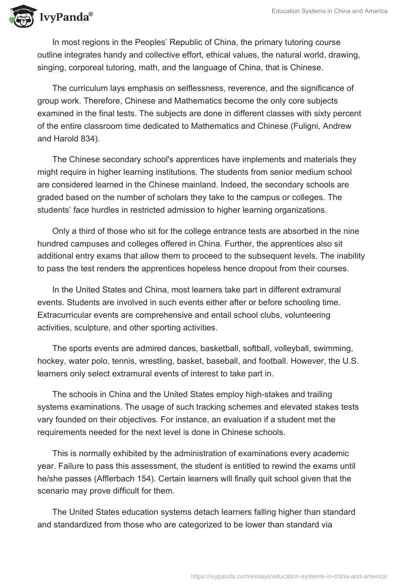 Education Systems in China and America. Page 3