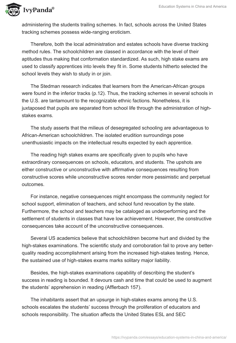 Education Systems in China and America. Page 4