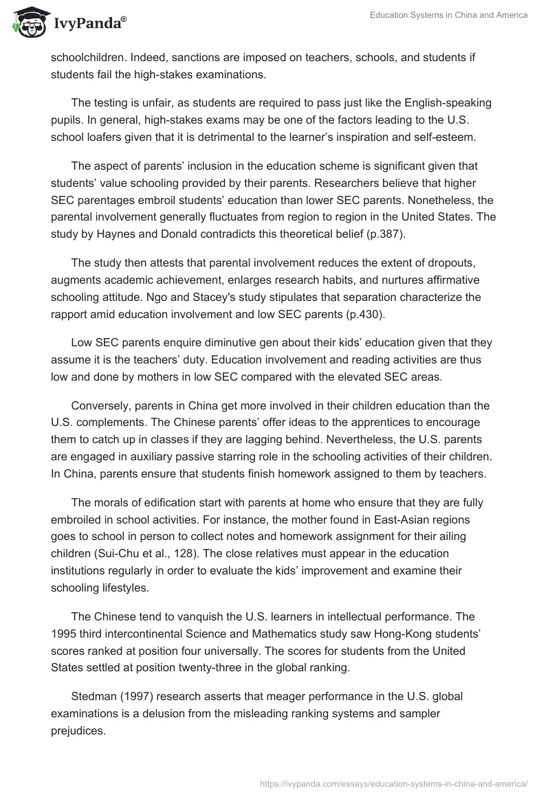 Education Systems in China and America. Page 5
