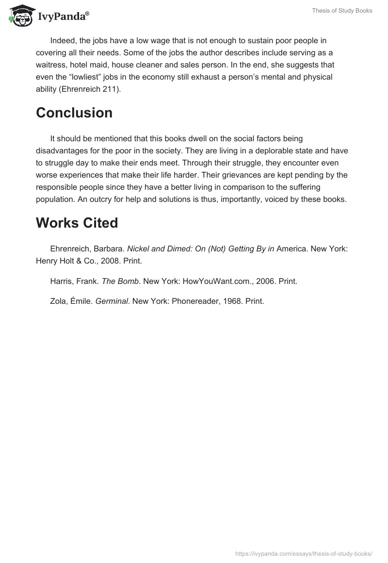 Thesis of Study Books. Page 5