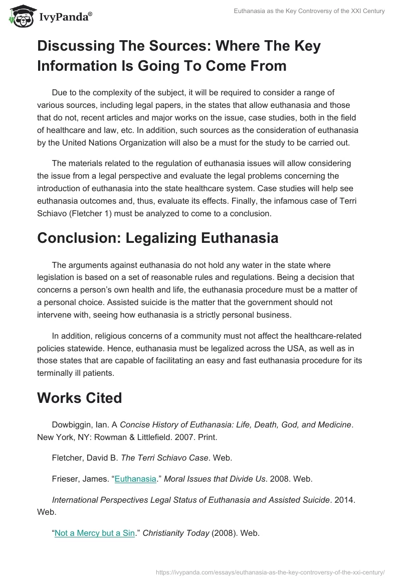 Euthanasia as the Key Controversy of the XXI Century. Page 3